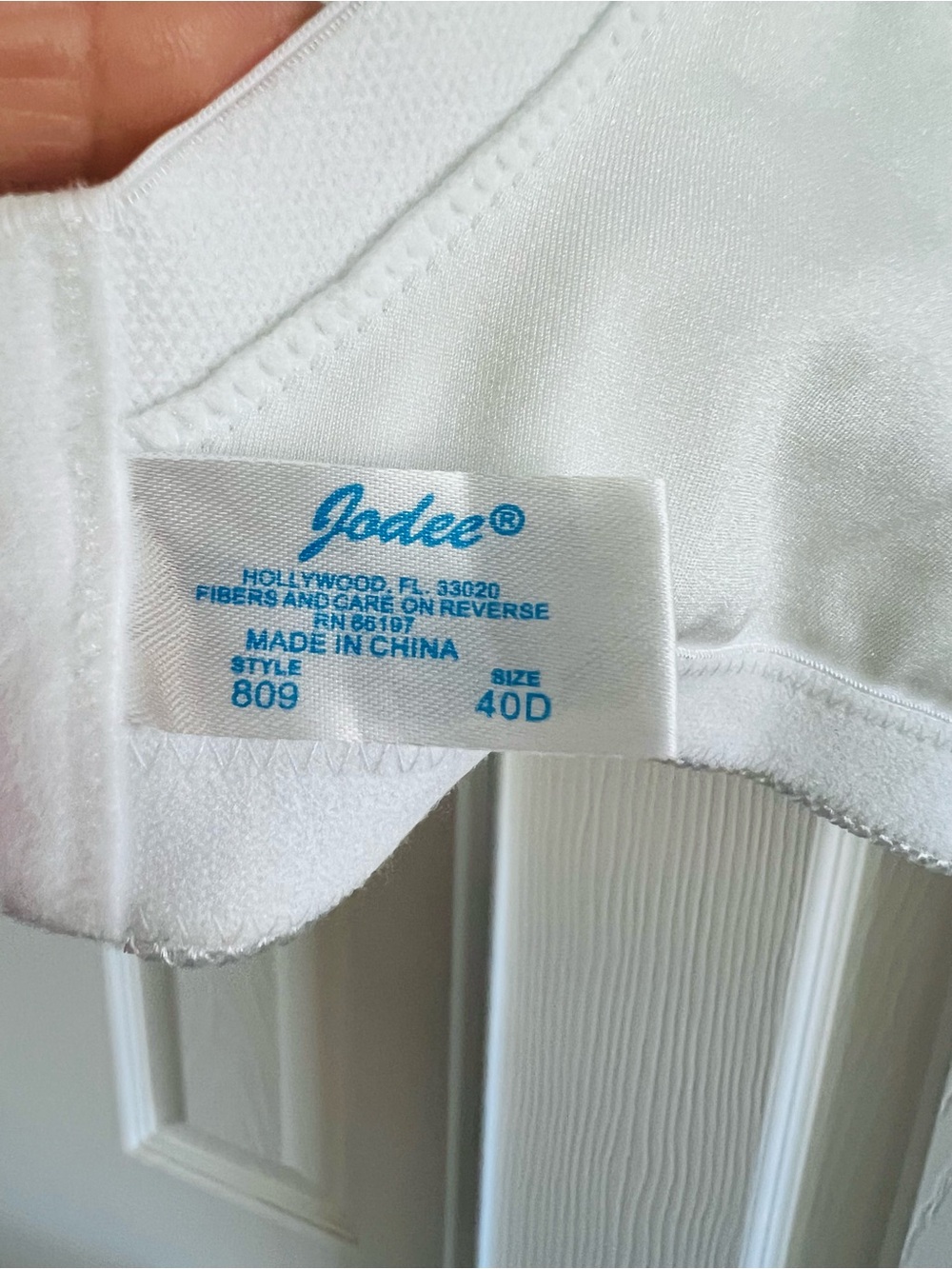 Jodee 40D White Mastectomy Bra Pocketed Wire Free Post Surgery Lace Comfort - Picture 4 of 7